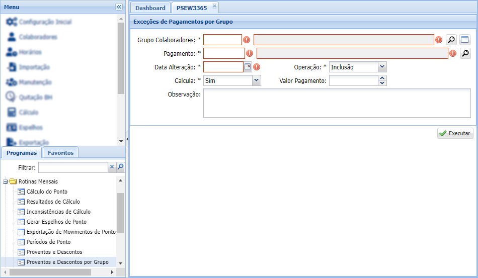 Proventos e Descontos por Grupo Proventos e Descontos por Grupo