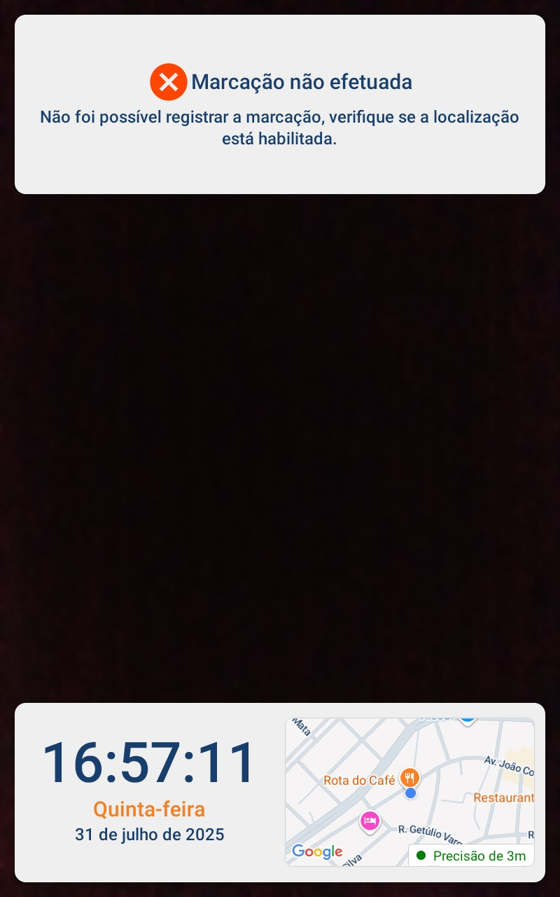 Localização desabilitada