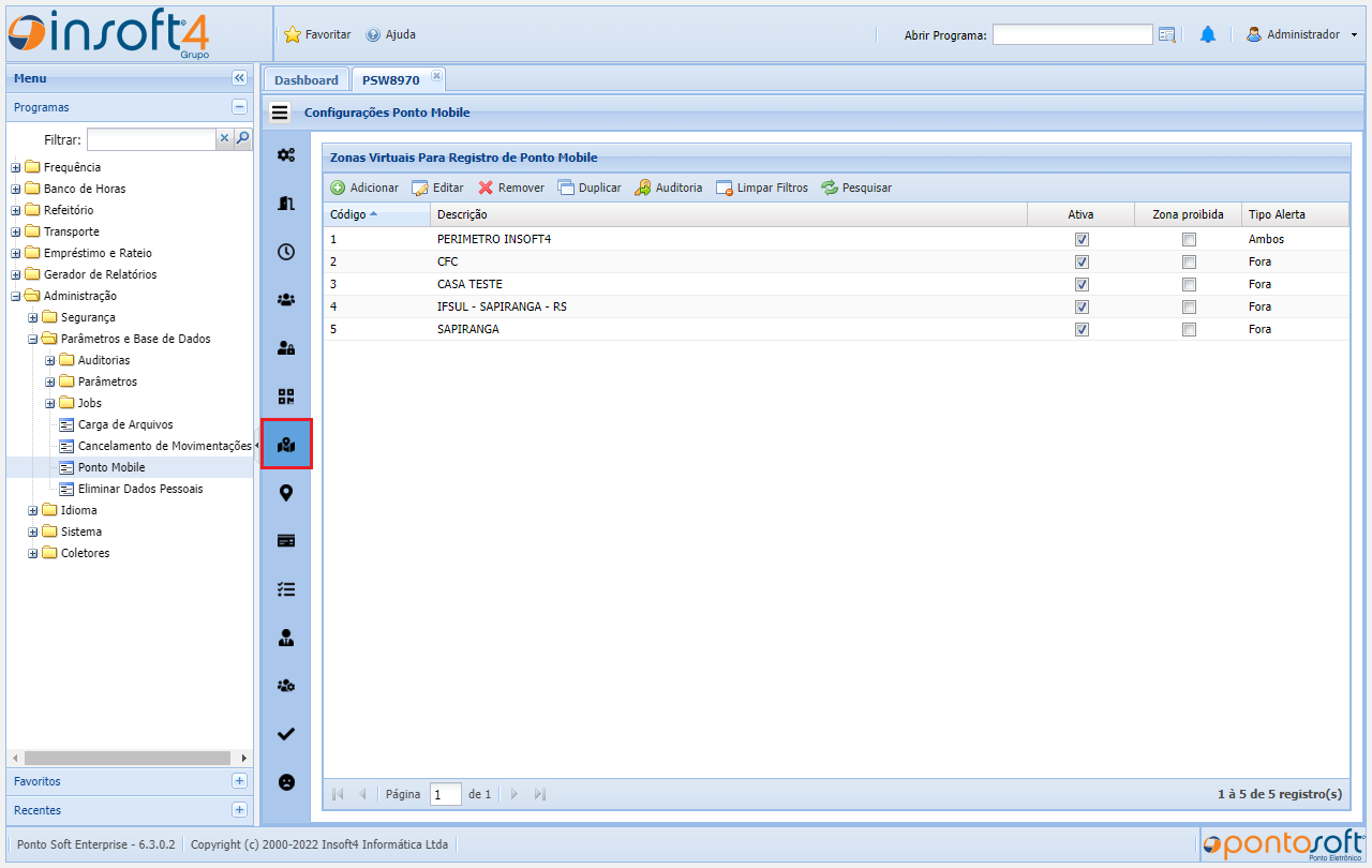 Configurações Ponto Mobile ponto-mobile10